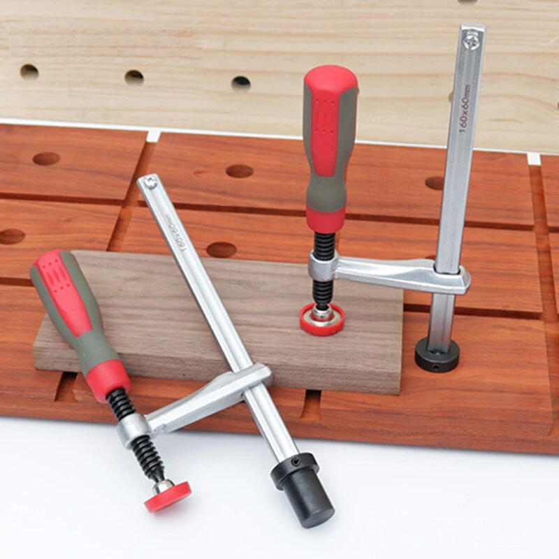 (image for) 19mm/20mm MFT Table Workbench Bench Dog Hold Down Clamps for Carpentry & Cabinetry