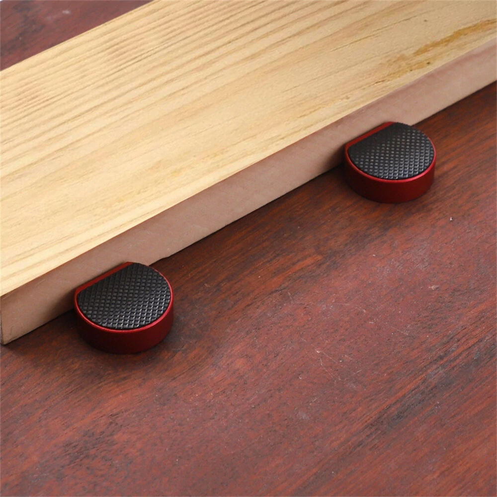 (image for) 4pcs Bench Dog Clamp 19/20mm Aluminum Alloy Workbench Hole Stop Woodworking Table Stop Multipurpose MFT Table Stop
