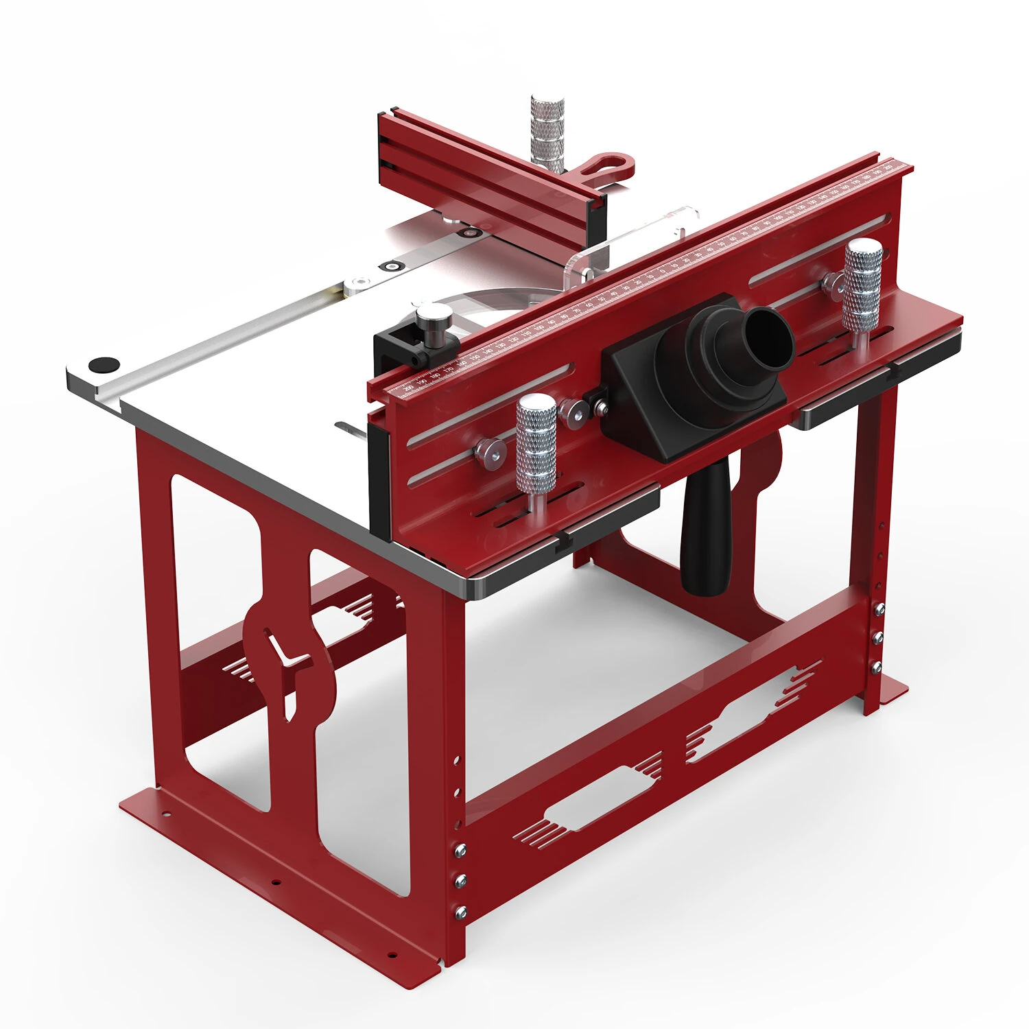 (image for) ENJOYWOOD Bench Top Router Table Workbench with Miter Gauge / Profile Fence System / Dust Collection Port for Most Routers