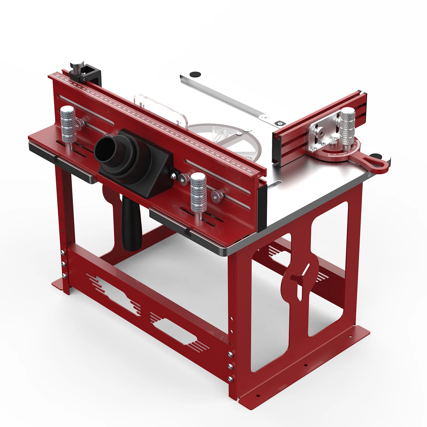 (image for) ENJOYWOOD Bench Top Router Table Workbench with Miter Gauge / Profile Fence System / Dust Collection Port for Most Routers