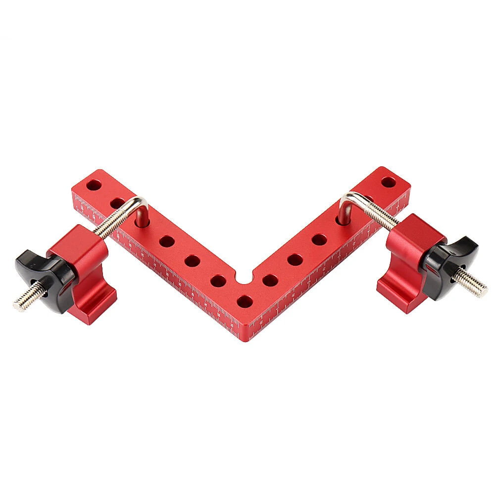 (image for) VEIKO 2 Set Woodworking Precision Clamping Square L-Shaped Auxiliary Fixture Splicing Board Carpenter Square Ruler Woodworking Tool